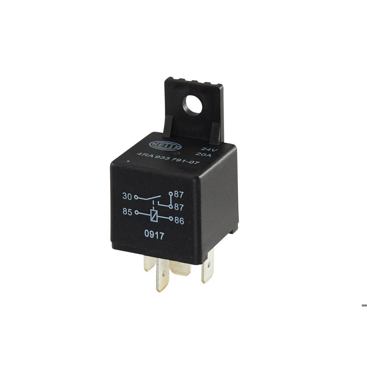 Hella 4RA 933 791-071 Relais - 4RA 933 791-071 | Arbeitsstrom, 24V, 5-polig, Schließer | Kfz-Relais
