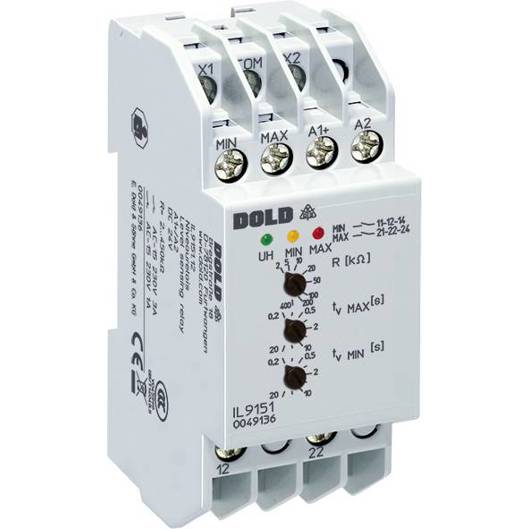 Dold Niveaurelais IL9151.12 | 2 Wechsler, 24 V/DC | Überwachungs-Relais, physische Größen