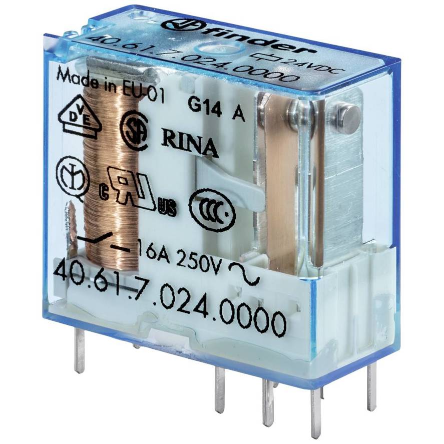 Finder 40.61.9.024.4000 | 1 Wechsler, 16 A, IP20 | Printrelais