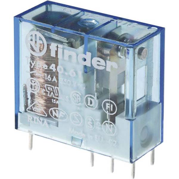Finder 40.61.9.024.4000 | 16 A, 24 V/DC, 1 Wechsler | Printrelais