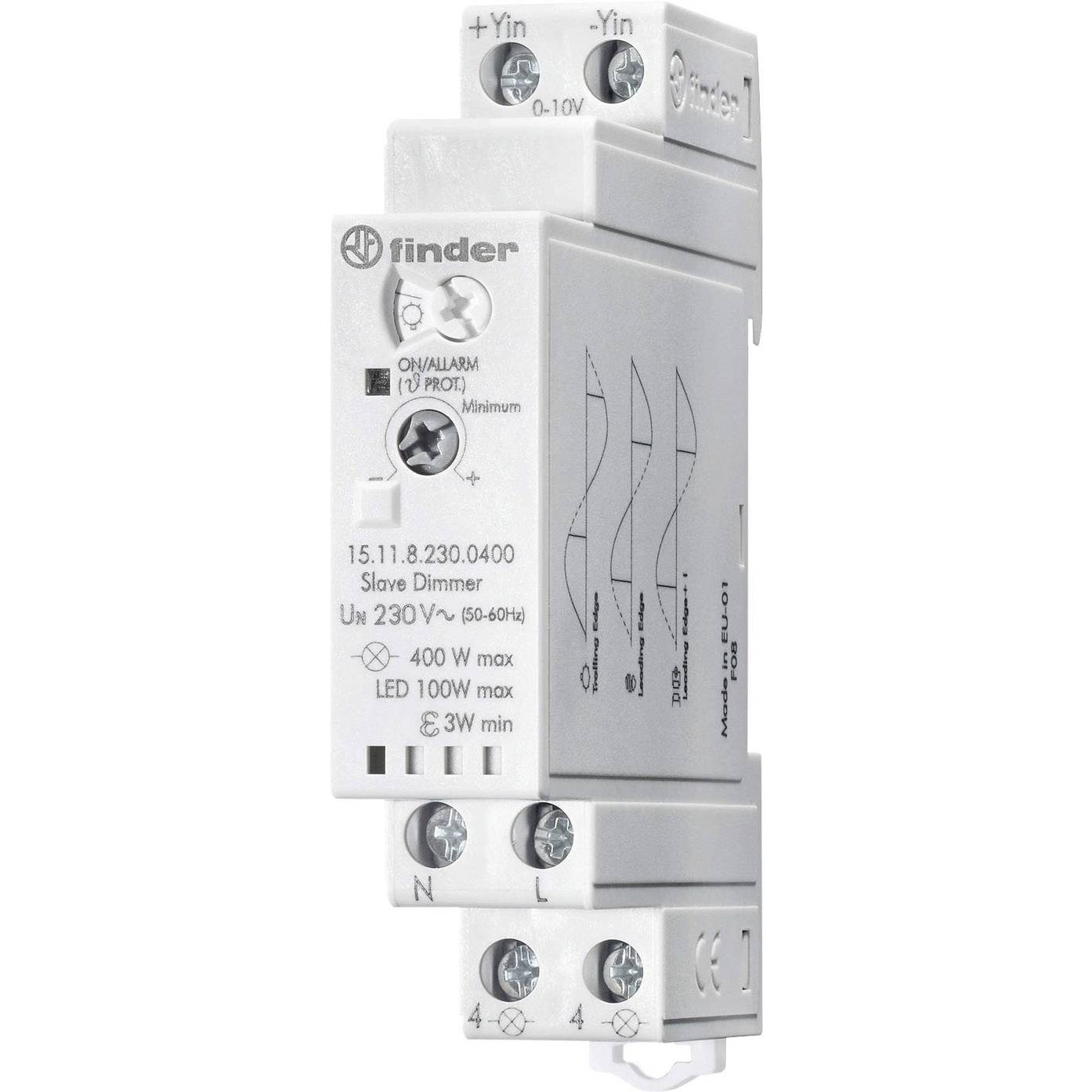 Finder Dimmer - 15.11.8.230.0400 | Hutschiene, 400W | Dämmerungsschalter Hutschiene