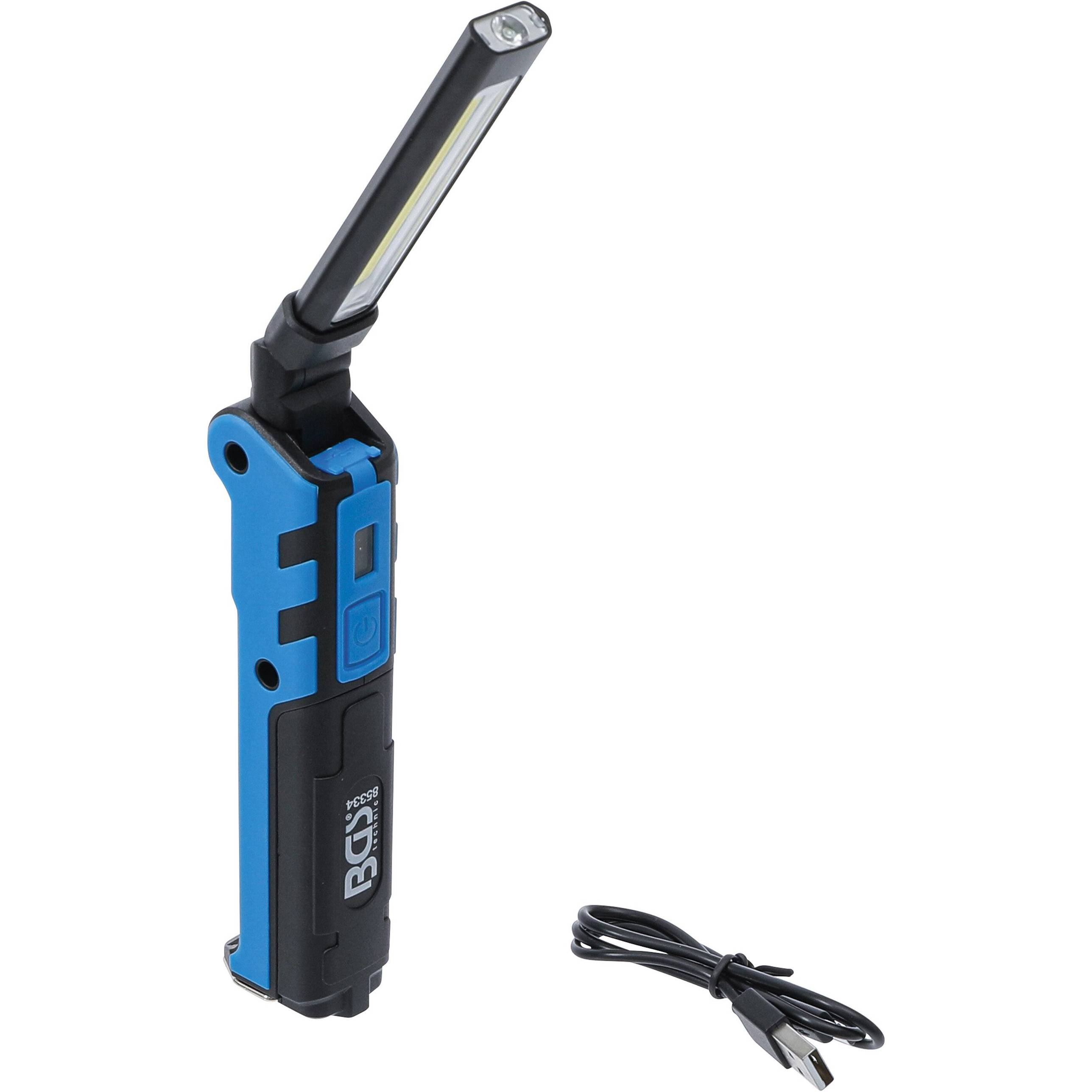 BGS Technic Akku-Knicklampe - BGS-85334 | COB-LED 5 W, SMD LED, drehbar | Kfz-Relais