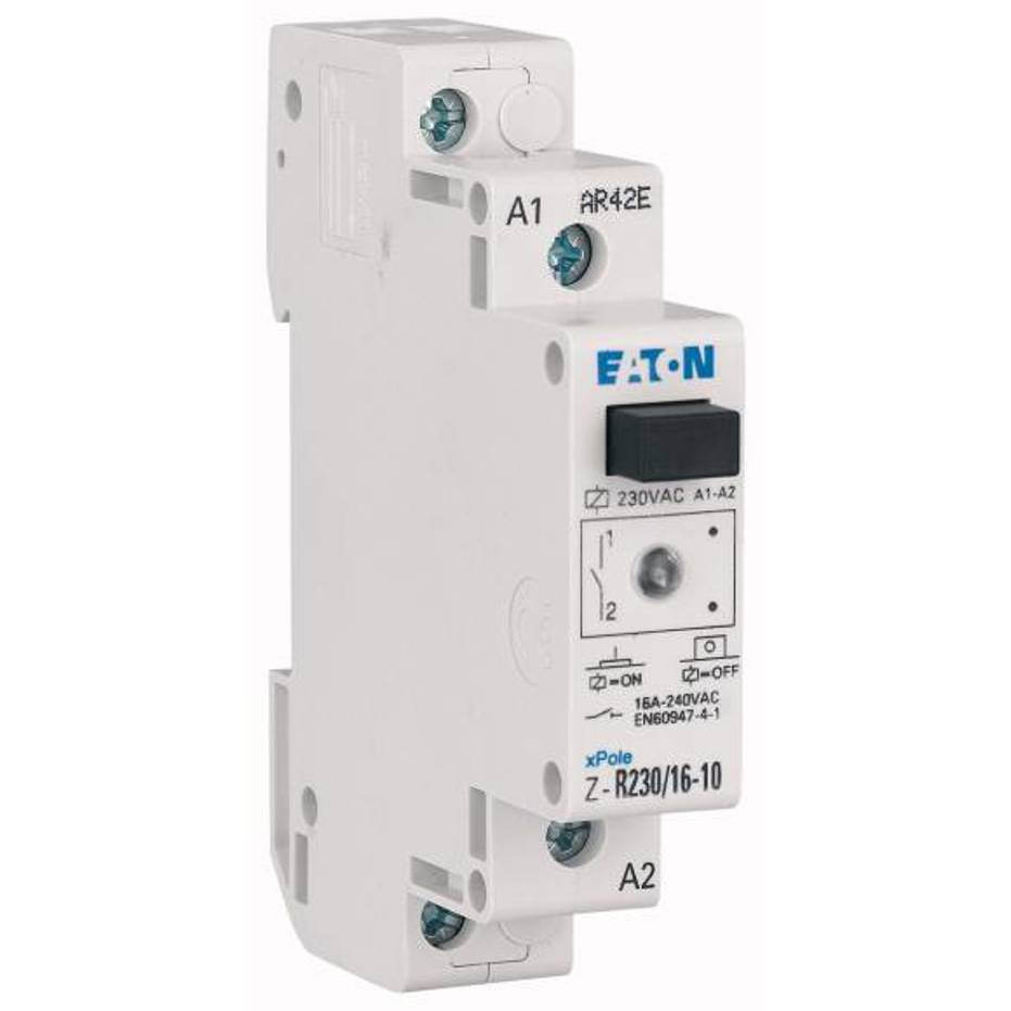 Eaton Installationsrelais Z-R 16A | 16A, 2 Schließer, DIN-Schiene | Industrierelais