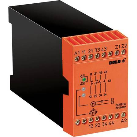 Dold Stillstandswächter BD5936.17 | 230 V/AC, 2 Schließer, 2 Öffner | Überwachungs-Relais