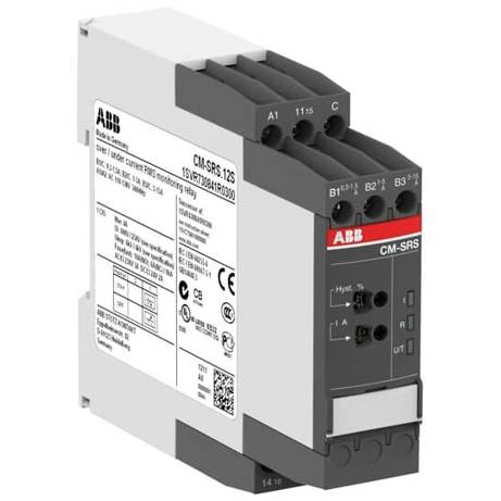 ABB Stromüberwachungsrelais CM-SRS.12S | 110-130 V/AC, 1 Wechsler | Überwachungs-Relais, elektrische Größen